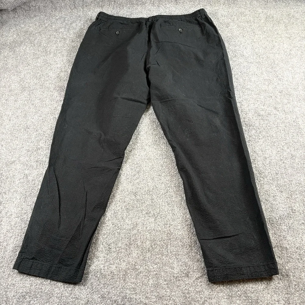 Banana‎ Republic Pants Men's 36x32 fits 36x28 Black Athletic Fit Textured Casual